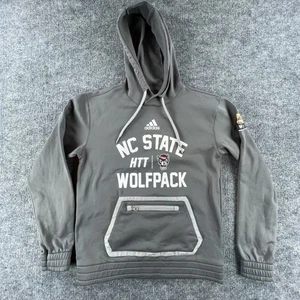 NC State Wolfpack Hoodie Herren klein grau NCAA Fußball Adidas Duke's Mayo Bowl - Bild 1 von 8