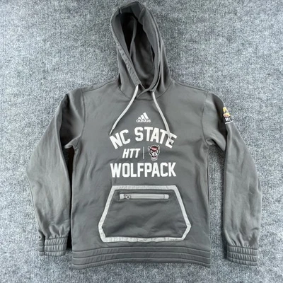 NC State Wolfpack Hoodie Mens Small Gray NCAA Football Adidas Duke's Mayo Bowl - Image 1 of 4