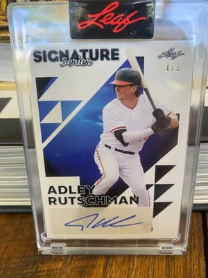 ADLEY RUTSCHMAN💎1 / 1💎2023 Leaf Signature Series Neptune AUTO #BA-AR1💎 MINT - Image 1 of 2