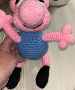 Homemade crocheted 9 inch George Peppa Pig’s brother - Picture 1 of 17