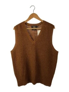 RRL/knit vest (thin)/XL/wool/BRW/plain - Picture 1 of 5