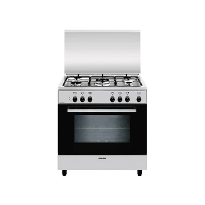 GLEM GAS A855EI CUCINA 80X50 5 FUOCHI A GAS FORNO ELETTRICO CLASSE A INOX     - Immagine 1 di 4