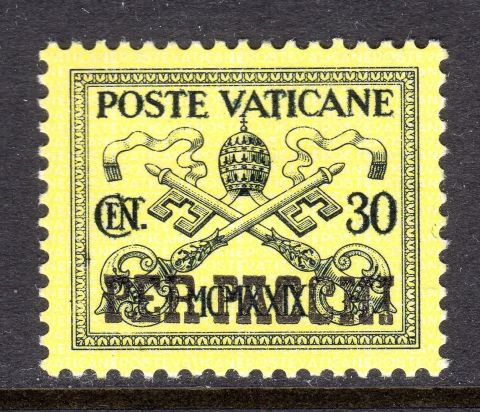 Vatican Scott #Q 5 VF Unused 1931 30 Cent Parcel Post Overprint - Image 1 of 1