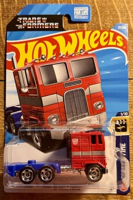 2026 Hot Wheels Mainline B Case Transformers Optimus Prime Series Screen Time - Image 1 of 2