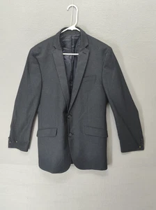 Kenneth Cole Reaction Blazer Mens 38R Dark Gray 2 Button Suit Jacket Modern Fit - Picture 1 of 22