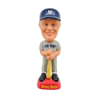 Camiseta gris Mickey Mantle New York Yankees SAM Bobblehead #1247/5000 Foto 1 de 4