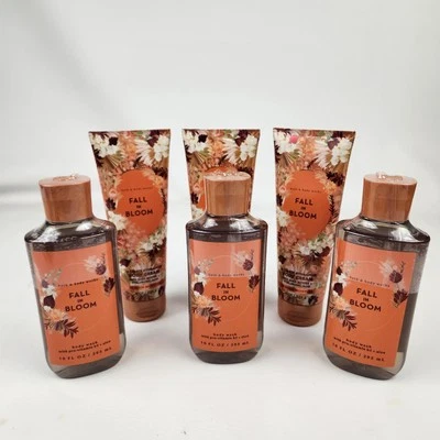 Bath Body Works Fall In Bloom 6 Piece Set 10 fl oz Shower Gel & 8 oz Body Cream - Image 1 of 4