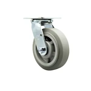 6 Inch Thermoplastic Rubber Wheel Swivel Caster with Roller Bearing SCC - Imagen 1 de 5
