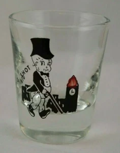Vintage "Big Shot" Shot Glass BABY IN TUX & TOP HAT DANCING BARWARE NICE!! - Picture 1 of 5