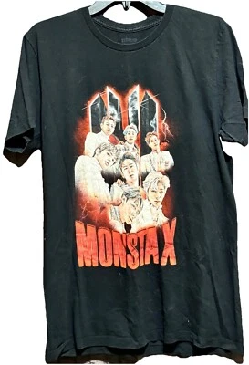Camisa Monsta X K POP Grande Boy Band Grupo Gira Concierto Pop Coreano Shownu Kihyun Foto 1 de 4
