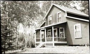 EARLY 1900s POSTCARD FILM NEGATIVE, "BARTLETTS COTTA MOOSEHEAD LAKE,ME, #941" - Picture 1 of 1