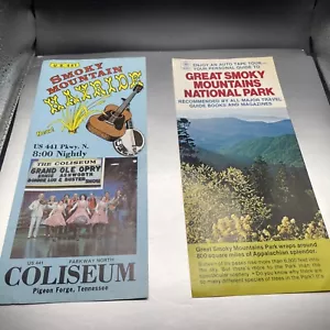 Brochure Smoky Mountain Hayride & Auto Tape Tour Vintage c 1978 Guida TEnessee - Foto 1 di 6