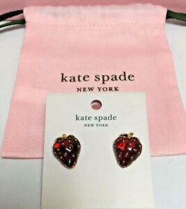 NWT Kate Spade new york TUTTI FRUITY STRAWBERRY Resin Stud Earrings