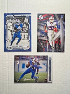 James Cook Rookie Card Lot (3) Chronicles Playoff Clear Luminance Gridiron Kings - Picture 1 of 1