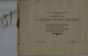 Carpeta turística Canadian Pacific Rockies 26 páginas con 24 impresiones tren ferry, etc.  - Imagen 1 de 12