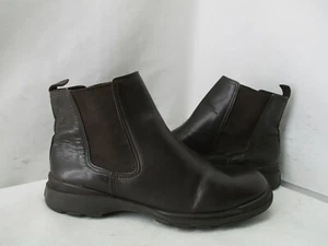 Banana Republic Brown Leather Slip On Comfort Ankle Boots Womens Size 6 - Picture 1 of 8