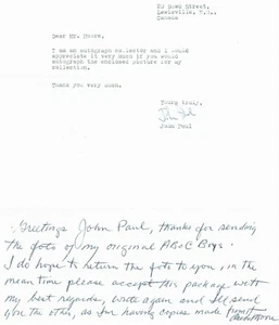 RAR!! "längste regierende leichte" Archie Moore handgeschriebener Brief Echtheitszertifikat - Bild 1 von 3