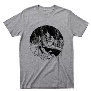 T-Shirt Camping Great Outdoors Bergwandern Fluss Appalachen Trail Trek T-Shirt - Bild 1 von 16