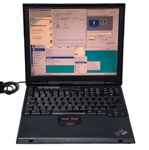 IBM T23 Super Retro 14,1" Windows 98! Notebook Laptop 384Mb 10Gb CDROM COM LPT - Bild 1 von 15