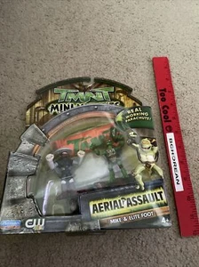 TMNT MINI MUTANTS AERIAL ASSAULT Mike & Elite Foot SET 2008 New - Picture 1 of 2