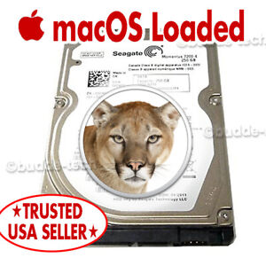Hard Drive for Macbook Pro 2007 2008 2009 13 15 17" 320GB HDD 2.5" Mountain Lion