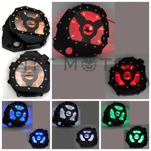 Left & Right w/ LED Black Engine Clutch Covers for Suzuki GSXR1000 2005-2008 - Bild 1 von 17