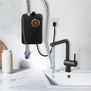 3KW Electric Tankless Water Heater Instant Hot Shower Kitchen Heater LED Display - Picture 1 of 17