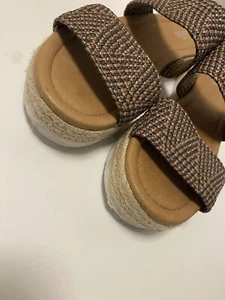 Sz 40/9 Wittner Tan Espadrille Sandals - Picture 1 of 14