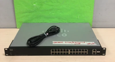 Cisco SG200-26 Ethernet Gigabyte Network Switch W/Rack Ears (TESTED) - Image 1 of 4