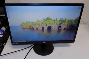 AOC E2270SWDN 21.5" HD 1920 x 1080 Computer Monitor with Cables - Picture 1 of 2