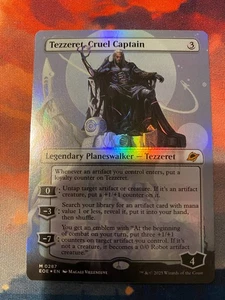 MTG Edge of Eternities Tezzeret Cruel Captain Borderless Foil - Picture 1 of 1