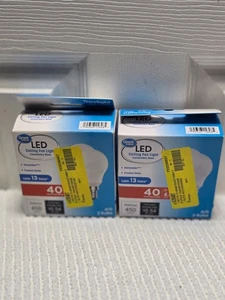 Great Value Dimmable LED Ceiling Fan Light 4.5W A15 Bulb Frosted Glass 2 Pack (R - Picture 1 of 7