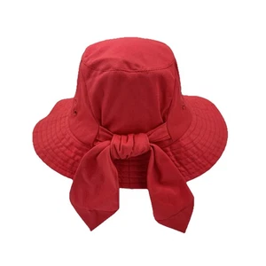 Vintage Betmar Sun Hat Bow Tie Back Vented Designer - Picture 1 of 10