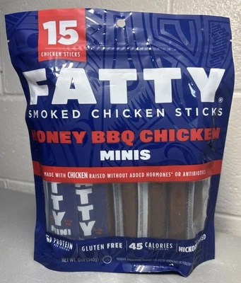 15 palitos de pollo para barbacoa de miel ahumada grasosa Minis 12 oz carne 26/11/25 Keto Paleo Foto 1 de 4