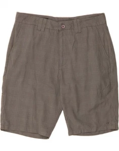 O'NEILL Mens Standard Fit Chino Shorts W33 Medium Grey Check Polyester CO02 - Picture 1 of 3