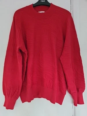 Next Ladies Red Jumper Size 18 Deeper Red Than The Pics!! - Image 1 of 4