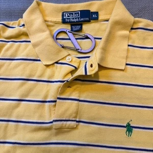 Polo Ralph Lauren Poloshirt XL gelb gestreift Kurzarm klassisch - Bild 1 von 6