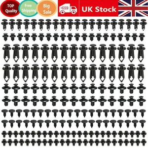 190x Car Plastic Push Pin Rivet Trim Clips Panel Interior Fasteners Fixing Tools - Picture 1 of 14