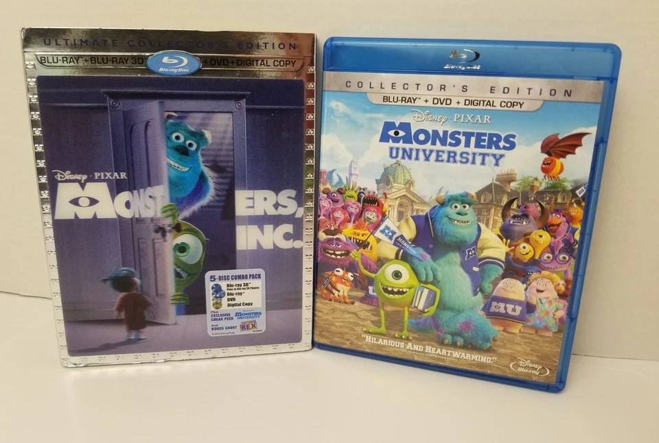 Disney Monster, Inc. 3D Blu-ray, DVD Lenticular and Monsters University Blu-ray  - Image 1 of 4