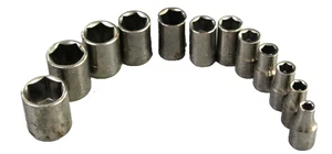 Juego de enchufes métricos vintage Craftsman 1/4" Drive 12 piezas 6pt hecho en EE. UU. - Imagen 1 de 4