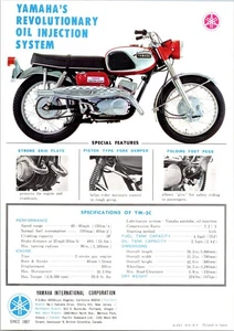 Yamaha Big Bear Scrambler 305 Sales Brochure Model YM-2C Color Print Ad 2 Sided - Picture 1 of 2