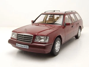 Mercedes E-Klasse T-Modell Kombi S124 1995 rot Modellauto 1:18 Triple9 - Bild 1 von 9