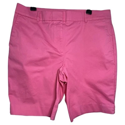 Mujer Ann Taylor, The Boardwalk Corto Ajuste A Medida Rosa Talla 14 Estilo # 82877 Foto 1 de 4