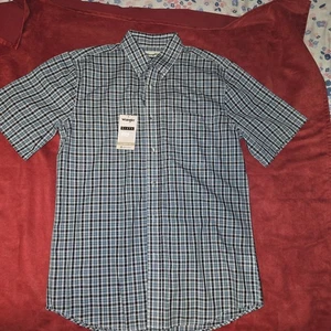 Wrangler Riata Hemd Button Down Kragen Herren blau kariert Hemd Gr. M - Bild 1 von 6