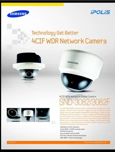 Samsung SND 3082 Varifocal CCTV Techwin Ipolis Onvif Varifocal SD Ranura de E/S alarma - Imagen 1 de 12