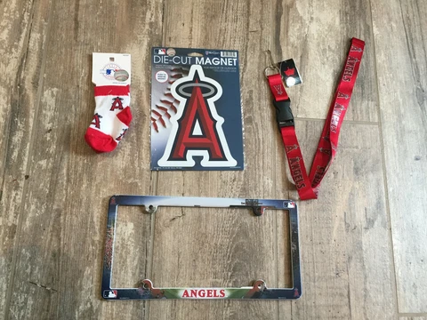 New MLB LA Anaheim Angels Baseball Car Magnet Lanyard license plate U Choose Cover