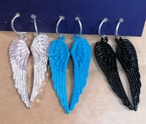 Bundle of 3 pairs angel wing wings dangle earrings - Picture 1 of 3