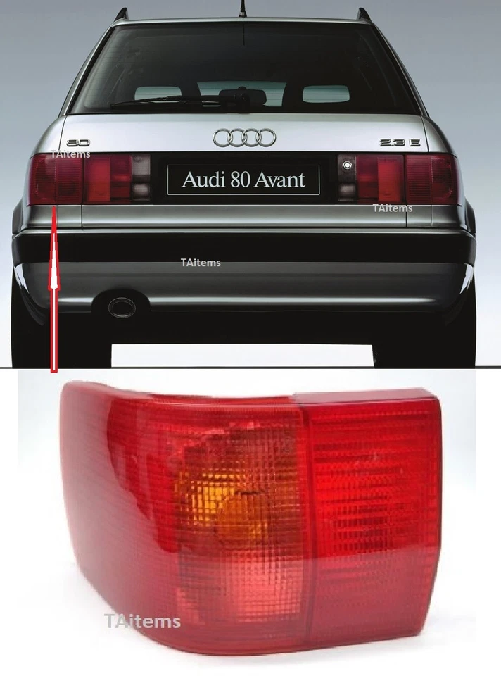 LEFT REAR TAIL LIGHT LAMP FOR AUDI 80 / 90 B3 / B4 1986-1996 AVANT/COUPE (E1) - Image 1 of 4