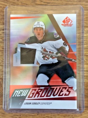 2023-24 Upper Deck SP Game Used New Grooves Jersey #NG-19 Logan Cooley  Coyotes - Image 1 of 2