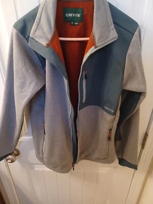 Jaqueta disjuntor de vento feminina Orvis para todas as condições climáticas USADA TAMANHO PEQUENO URZE/CINZA - Imagem 1 de 4